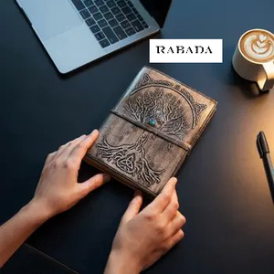 Leather Journal Refillable <b>Lined</b> Paper Tree of Life Handmade Writing <b>Notebook</b> Diary Leather Daily Notepad for Women and Men - Product Image 6