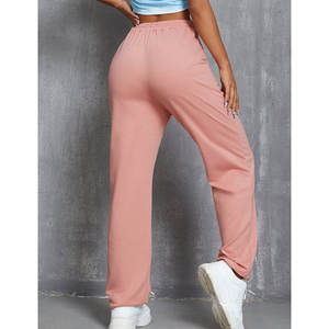 Femmes polaire survêtement pantalon coton pantalons de survêtement décontracté Streetwear entraînement entraînement piste bas hiver chaud Logo personnalisé - Product Image 2