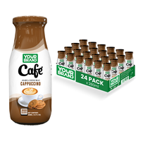Bebida de Café de Marca Privada de Vietnam, Café Capuchino en Botella de Vidrio de 280 ml, OEM al por Mayor, MOQ Bajo, Muestra Gratuita, ISO HALAL