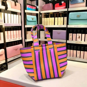 Nylon Recycled Woven PP Eco-friendly Striped Shopping <b>Bags</b> Sustainable Recycled Polypropylene <b>Plastic</b> Made in India-Bulk Options - Product Image 2