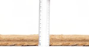 Tapis moderne écologique en jute tissé à la main de 4x6 pieds Tapis rond réversible beige tressé pour le couloir du salon - Product Image 4