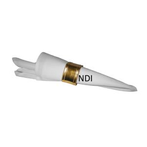 ห่วงรัดผ้าเช็ดปากโลหะเคลือบทองสำหรับงานแต่งงานร้านอาหารโรงแรมงานปาร์ตี้ตกแต่งโต๊ะกลาง - Product Image 1