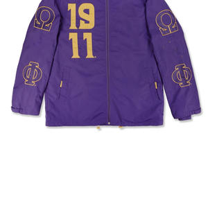 Chaqueta Cortavientos Ligera Kapa Alpha Psi Color Carmesí con Capucha y Cremallera Completa, Letras Griegas KAY, Nupe 1911, Bordado para Hombre - Product Image 4