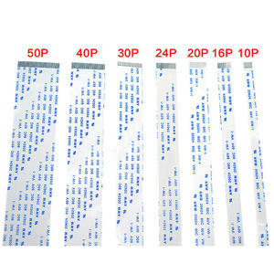 Cable AWM FFCFPC 80c 60v vw 10 pines 1.0mm 60mm, Cable Flexible de Dirección Delantera, PVC Ecológico, Azul y Blanco - Product Image 5