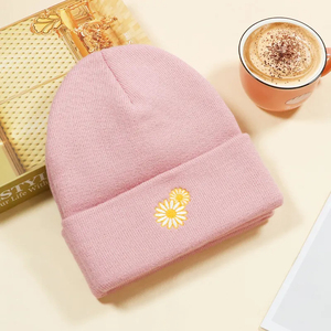 Gorro Unisex de Punto Suave y Relajado, 100% Acrílico, Ajustable, Cálido, para Uso Diario, Estilo Urbano, Casual, al Aire Libre - Product Image 2