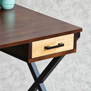 Bureau en bois de caoutchouc avec pieds en forme de X 120x60cm BD68115 Bureaux d'ordinateur - Product Image 4