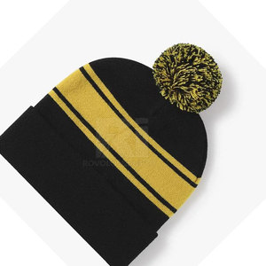 Gorro de invierno de buena calidad con diseño de logotipo personalizado, gorro de piel de Jacquard cómodo con tarifa al por mayor - Product Image 6