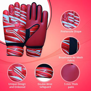 Gants de gardien de but de football d'extérieur en latex allemand, entièrement imperméables et respirants, avec logo personnalisable et fermeture à lacets - Product Image 2