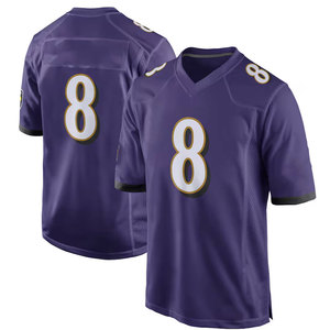 Vente en gros de maillots de football américain personnalisés col en V avec manches courtes polyester respirant sublimation imprimé option grande taille - Product Image 1