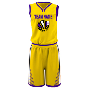 Ensemble de maillots de basket-ball personnalisés sublimés, jersey respirant et durable, design de shorts pour l'équipe et l'utilisation en club, jersey en mesh - Product Image 2