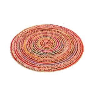 Vente chaude Écologique Coton Tissé Tapis Plat Armure Fibre Naturelle À La Main Dhurrie pour Salon Durable Décor À La Maison - Product Image 1