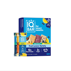 ไอคิวบาร์ คลีน แพลนท์ โปรตีนบาร์ - แพ็ครวมรสผลไม้สำหรับคนรักผลไม้ - 12 ชิ้น - Product Image 1