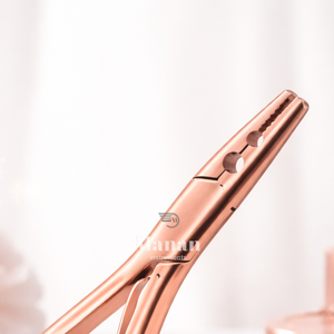 Premium Rose Gold Micro <b>Bead</b> Hair <b>Extension</b> Pliers Durable Crimp Tool for Microlinks Salon Styling & Removal Tool - Product Image 4