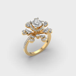 Anillo de Compromiso de Oro Sólido de 14K. Diseñado para realzar el brillo desde cualquier ángulo, su ajuste refinado - Product Image 5