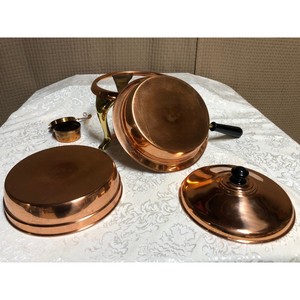 Circular Unique Serving Copper Plated Chafing Dish Handmade Classic Design Copper Chafing Dish Wedding Hotel Restaurant - Product Image 6