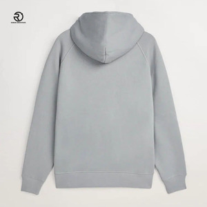 Plaine Hommes Gris 300gsm Lourd Pull À Capuche Français Terry Hoodies Drop Shoulder No Strings Lourd Surdimensionné Hommes Hoodies - Product Image 2
