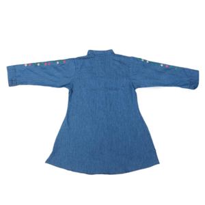 Camisa Vaquera Bordada para Niñas Chase Value - Azul, Tallas 3-10 Años - Product Image 5