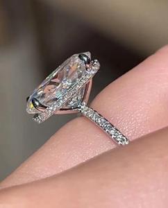 Anillo de Diamante Moissanita de Plata 925 de Lujo Más Vendido, Joyería Elegante para Mujer, Disponible para Suministro al por Mayor - Product Image 2