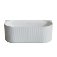 Baignoire autoportante compacte et légère en acrylique écologique, moderne, profonde, pour hôtel, appartement, villa, spa, salle de bain