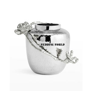 Florero de Metal de diseñador de primera calidad hecho a mano nueva maceta clásica elegante al por mayor nuevo florero de lujo - Product Image 3