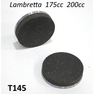 Paire de plaquettes de frein à disque de fabrication italienne pour Lambretta TV3 + SX200 + GP/DL200 - Product Image 1