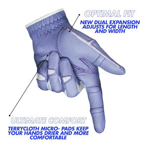 ถุงมือกอล์ฟมืออาชีพที่มีดีไซน์ฝ่ามือกันลื่นระบายอากาศได้ดีและนุ่มสบายสำหรับนักกอล์ฟ - Product Image 3