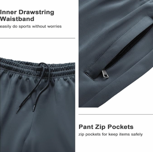 Chándal de entrenamiento con cremallera y logotipo personalizado de alta calidad para hombre, equipo de entrenamiento transpirable, traje de entrenamiento personalizable al por mayor - Product Image 5