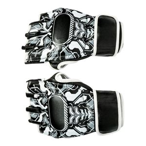 Guantes de entrenamiento de lucha de medio dedo transpirables de alta calidad Guantes MMA de agarre de cuero sublimado - Product Image 4
