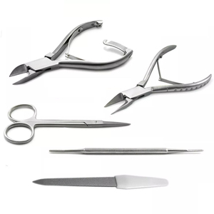 Kit d'instruments de podologie en acier inoxydable, coupe-ongles pour ongles incarnés, lime à ongles, ensemble de coupe-ongles tout-en-un, professionnel et durable - Product Image 1