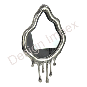 Miroir décoratif Design irrégulier Miroir personnalisé avec cadre Miroir mural nickelé pour chambre à coucher et salon très vendu pour la maison - Product Image 1