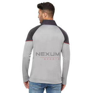 Survêtement d'athlétisme pour hommes Survêtement en nylon et polyester pour hommes Veste d'hiver et d'automne Colo Block pour hommes OEM - Product Image 5