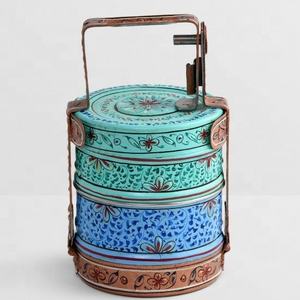 Boîte à déjeuner King international design, porte-partout en tiffany, boîte à déjeuner en acier inoxydable 2/3/couche chaude provenant de l'inde - Product Image 1