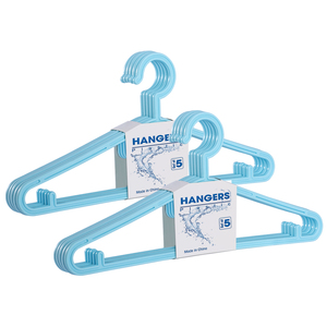 Factory Direct Sale <strong>Multi</strong> Function Standard Non Slip Blue Plastic Clothes <strong>Hangers</strong> - Product Image 1