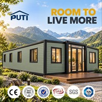 Expédition immédiate : Maison mobile modulaire préfabriquée en acier galvanisé isolé de 30 ou 40 pieds, extensible, type conteneur, 2, 3 ou 4 chambres