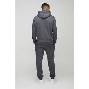 ชุดวอร์มผ้าฟลีซสำหรับผู้ชายเสื้อมีฮู้ดพิมพ์ลายโลโก้ผ้าฝ้ายแบบกำหนดเอง - Product Image 5