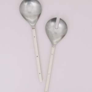 ชุดสลัดเซิร์ฟเวอร์สแตนเลสคุณภาพสูงสำหรับสลัดชุดโต๊ะอาหารดีไซน์ราชวงศ์เซิร์ฟเวอร์สลัดตกแต่งโลหะ - Product Image 5