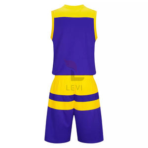 Uniforme de basket-ball pour hommes, design personnalisé, respirant, séchage rapide, sans manches, jersey 100% polyester, vêtements de sport, entraînement d'équipe - Product Image 3