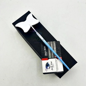 Private Label Stainless Steel Butterfly Shape Eyelash Extension Storage <b>Mirror</b> <b>Sky</b>-Blue White Double Color Customized Color - Product Image 6