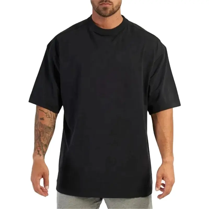 T-Shirts d'été de haute qualité décontractés pour hommes, T-Shirts en coton avec impression par écran/bouffantes ou Logo brodé