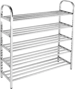5 Shelf Shoe Rack Is Very Suitable For Organizing Messy Shoes And Utilizes Floor Space To Maximize Every Inch Of Your Home