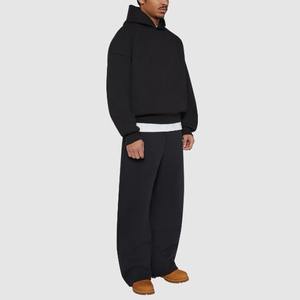 ชุดวอร์มดีไซน์เนอร์สั่งทำพิเศษ ปี 2025 ทรงจ็อกเกอร์ขาบานพิมพ์ลายพัฟ สไตล์สปอร์ต ล้างสีแบบแอซิด ทรงหลวมโอเวอร์ไซส์ - Product Image 3