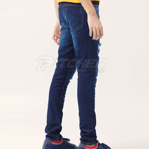 กางเกงยีนส์ลำลองเอวสูงปานกลางสำหรับผู้ชายกางเกงผ้าฝ้าย100% เบาระบายอากาศเป็นมิตรกับสิ่งแวดล้อมดีไซน์ล่าสุด - Product Image 4