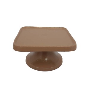 Nouvelle conception à un niveau en métal carré forme gâteau support pêche fini pour anniversaire événement fête présentoir en gros en vrac - Product Image 1