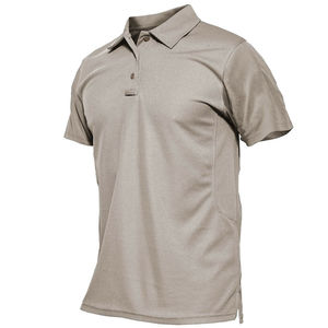 Polos de punto ligeros y transpirables para hombre con colores vibrantes combinados con camisetas polo de algodón de estilo OEM en stock - Product Image 4