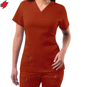 Logo personnalisé Vente en gros Combinaison chirurgicale Polyester Spandex Costumes de soins infirmiers médicaux Médecins Femmes Uniforme d'allaitement Ensembles de gommage - Product Image 3