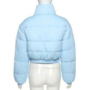 Chaqueta Corta Acolchada Reversible Impermeable de Último Diseño con Dos Bolsillos y Cuello Alto con Cremallera - Product Image 5