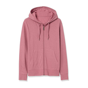 Sudadera con Capucha para Hombre, de Primera Calidad, 100% Algodón Orgánico, 450 GSM, con Cierre, Transpirable y Resistente al Viento, para Invierno, Diseño Sólido - Product Image 2