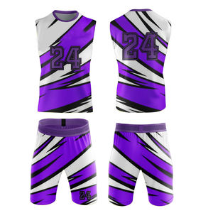 Traje de Baloncesto Transpirable Hecho de Material 100% Poliéster, Camiseta de Baloncesto de Malla de Secado Rápido - Product Image 1