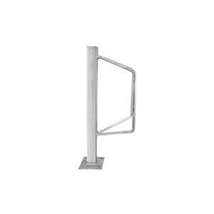 Support de stationnement pour moto Ileritraffic en argent, simple, en métal, galvanisé à chaud, 75 cm MP01, stationnement de la roue avant - Product Image 2