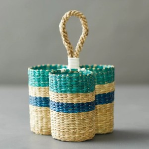 Organisateur de couverts en herbe de mer, support artisanal en herbe de mer, rangement pour ustensiles, directement du fournisseur - Product Image 2